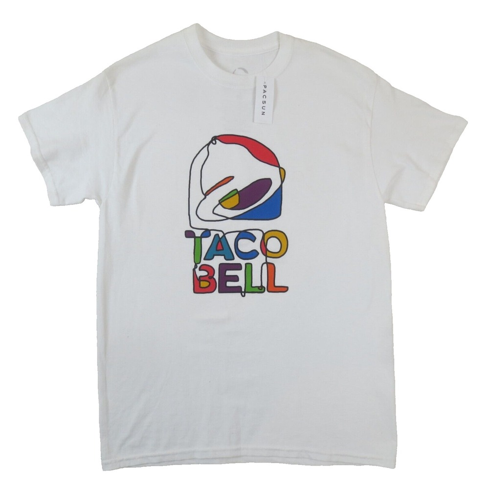 PacSun Taco Bell White Short Sleeve Tee Size Medium